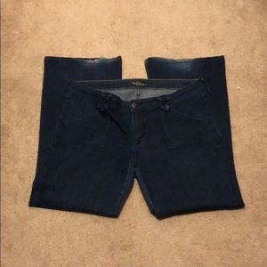 Old Navy dark blue wide leg “Diva” jeans